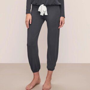 Eberjey Gisele TENCEL™ Modal Slouchy PJ Pants Graphite/Ivory Jogger Loungewear S